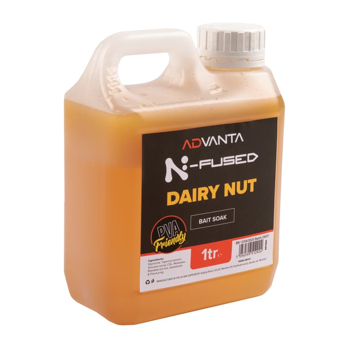 Advanta N-Fused Dairy Nut Fishing Bait Soak 1L 1