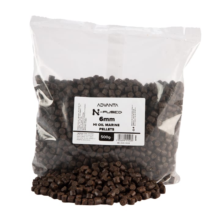 Advanta N-Fused Hi Oil Marine Pellets 500g 6mm 1
