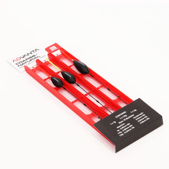 Advanta Coarse / Natural Pre-Tied Pole Rigs - Pack of 3