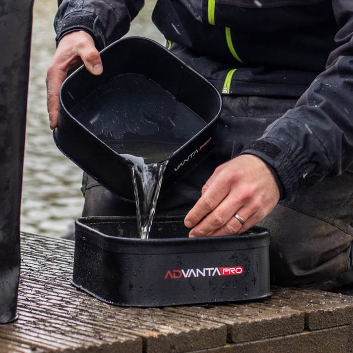 Advanta Pro EVA Square Ground Bait Bowl Set Of 4 In Use 5