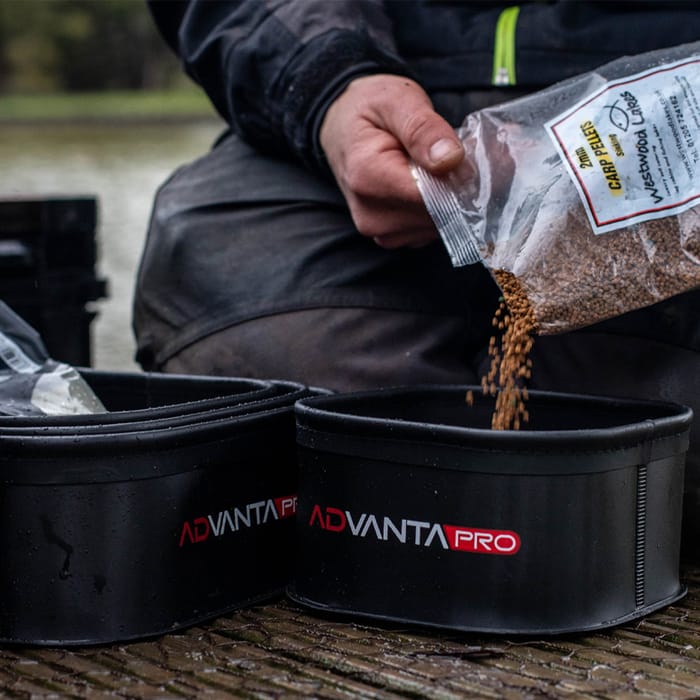 Advanta Pro EVA Square Ground Bait Bowl Set Of 4 In Use 6