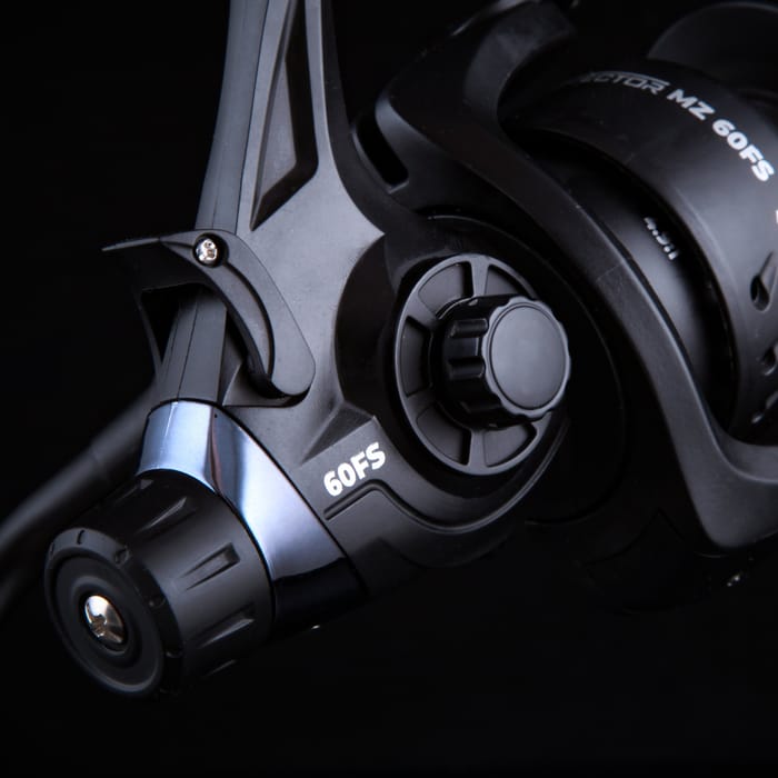 Advanta Protector MZ Freespool Reel Close Up On Black