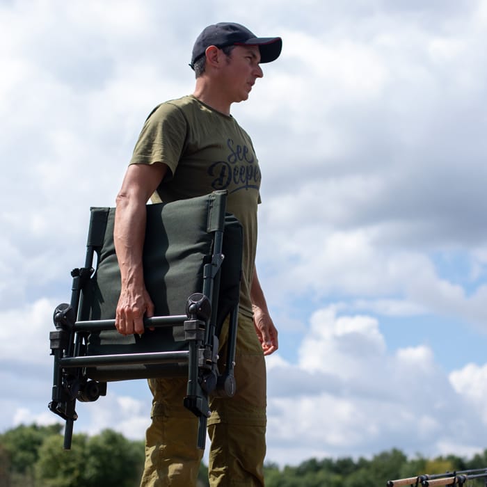 Advanta Protector MZ Reclining Fishing Chair In Use 4
