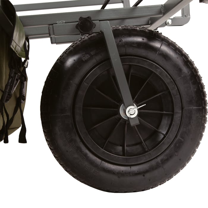 Advanta Session Plus Carp Fishing Barrow Close Up Wheel