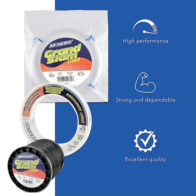 AFW Grand Slam Clear Monofilament Leader 50yd 1