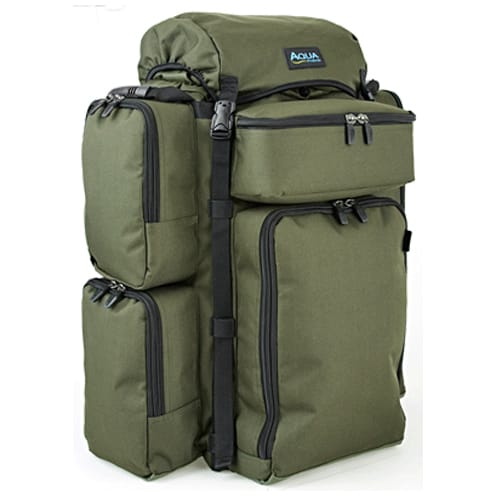 Aqua Black Series Large Fishing Rucksack Angled