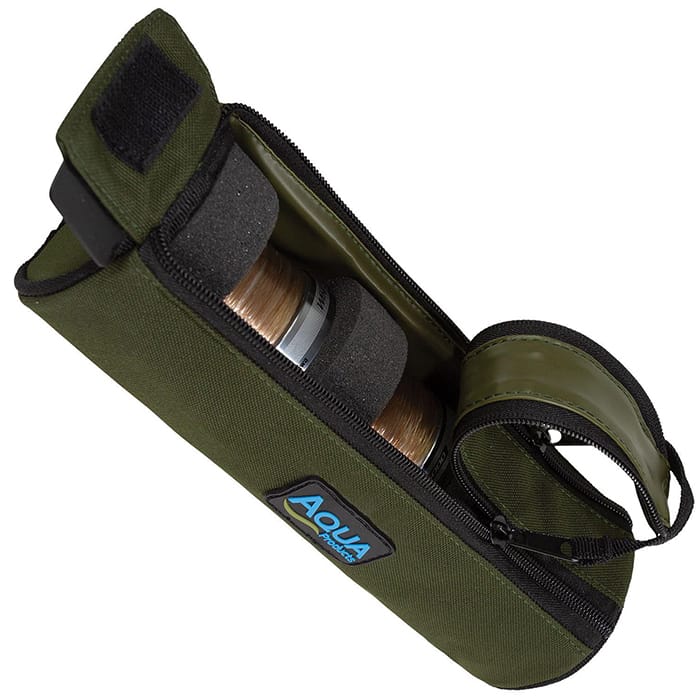 Aqua Black Series Fishing Spool Case Open