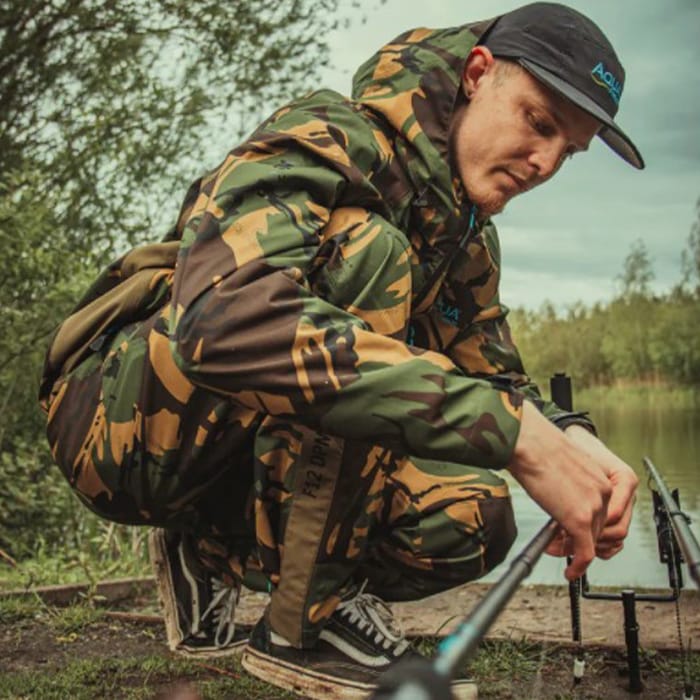 Aqua F12 DPM Fishing Trousers In Use 4
