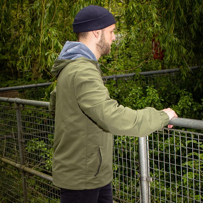 Aqua Products Half Zip Khaki Jacket 2