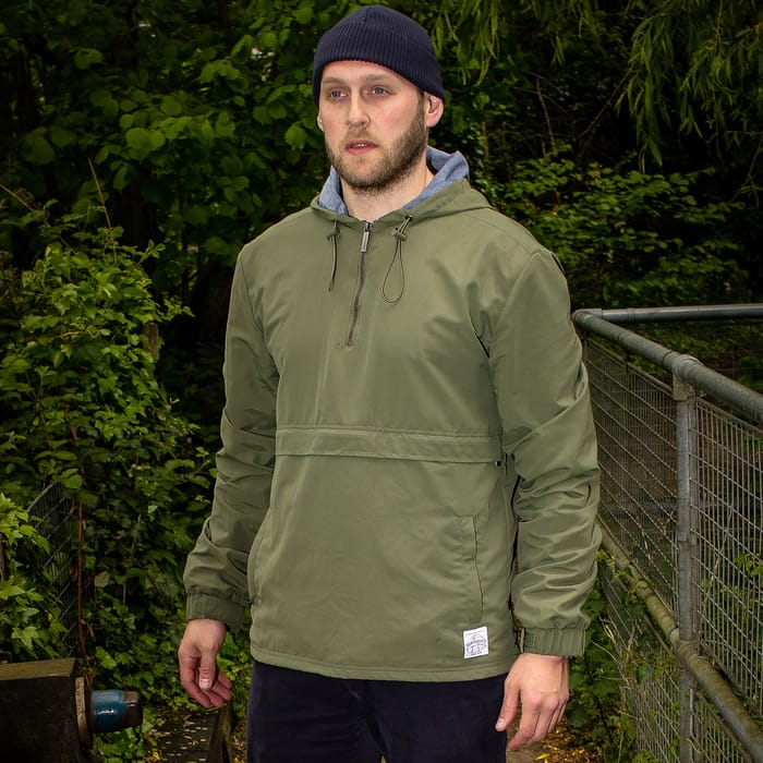 Aqua Products Half Zip Khaki Jacket 1
