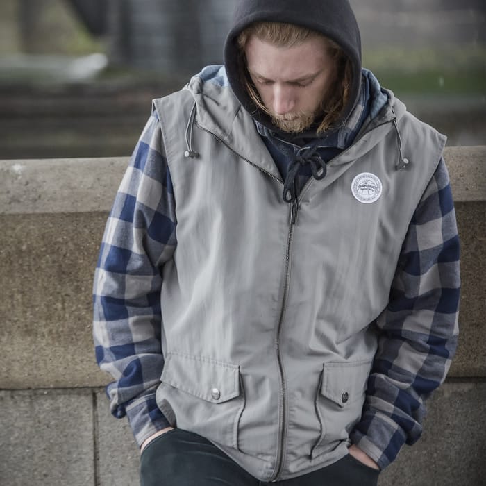 Aqua Products High Neck Hooded Gilet In Use 1