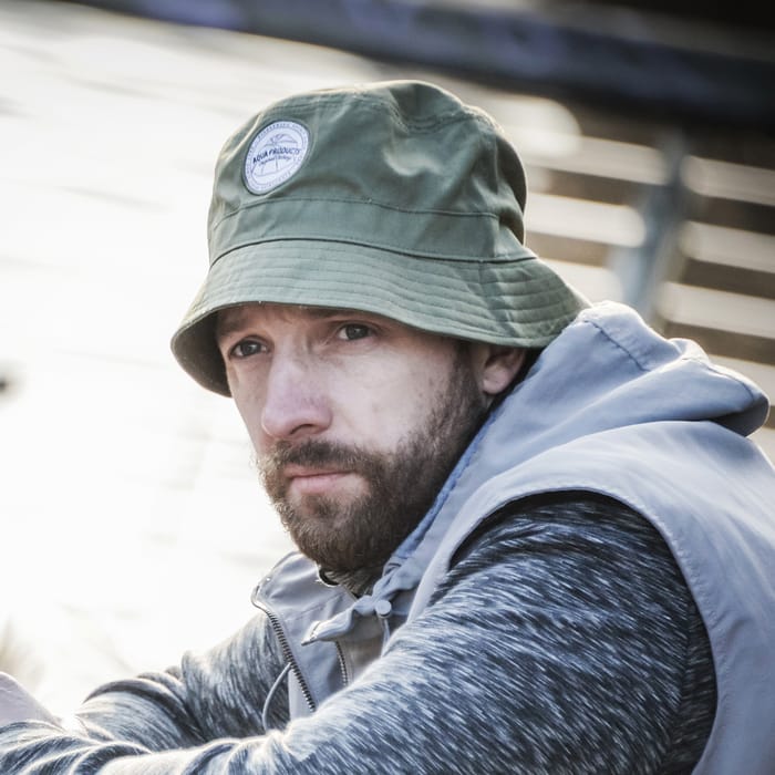 Aqua Products Khaki Bucket Hat In Use 2