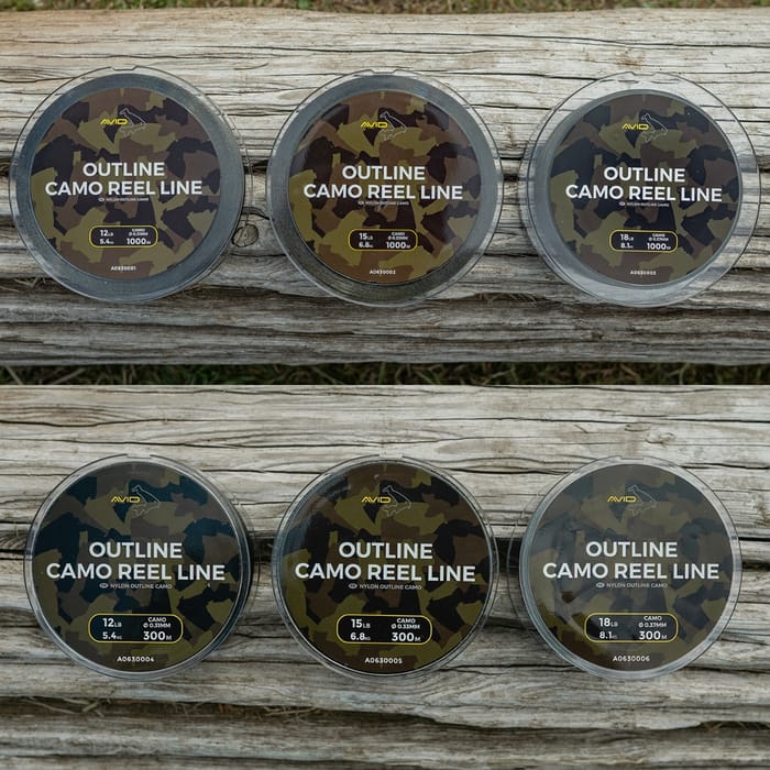 Avid Carp Outline Camo Reel Line 2