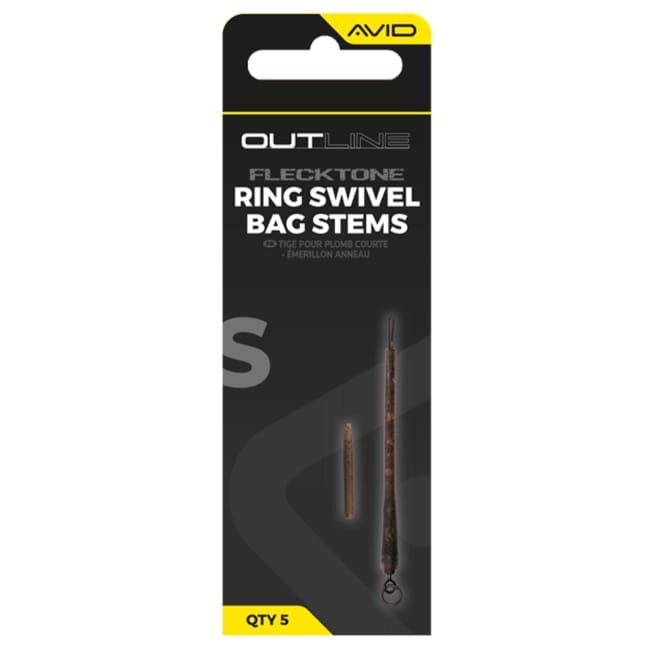 Avid Carp Outline FleckTone Short Bag Stem - Ring Swivel