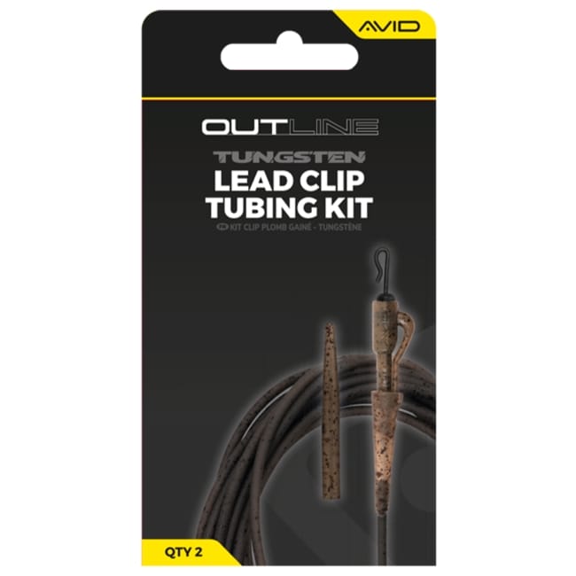 Avid Carp Outline Tungsten Lead Clip Tubing Kit