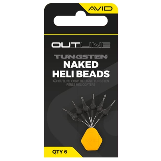 Avid Carp Outline Tungsten Naked Heli Beads
