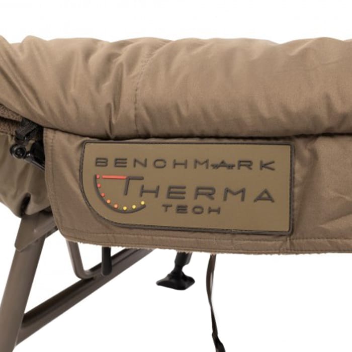 Avid Thermatech Heated Sleeping Bag Close Up Logo