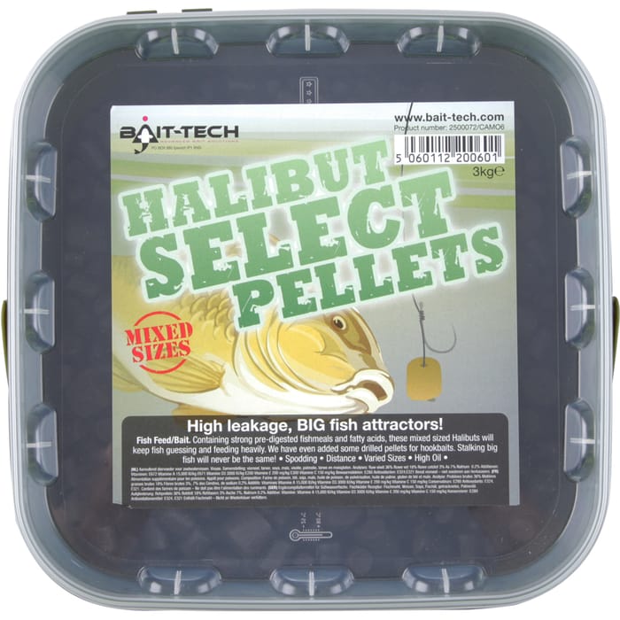 Bait-Tech Halibut Select Pellets