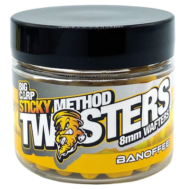 Bait-Tech Sticky Method Twisters 8mm Wafters Banoffee