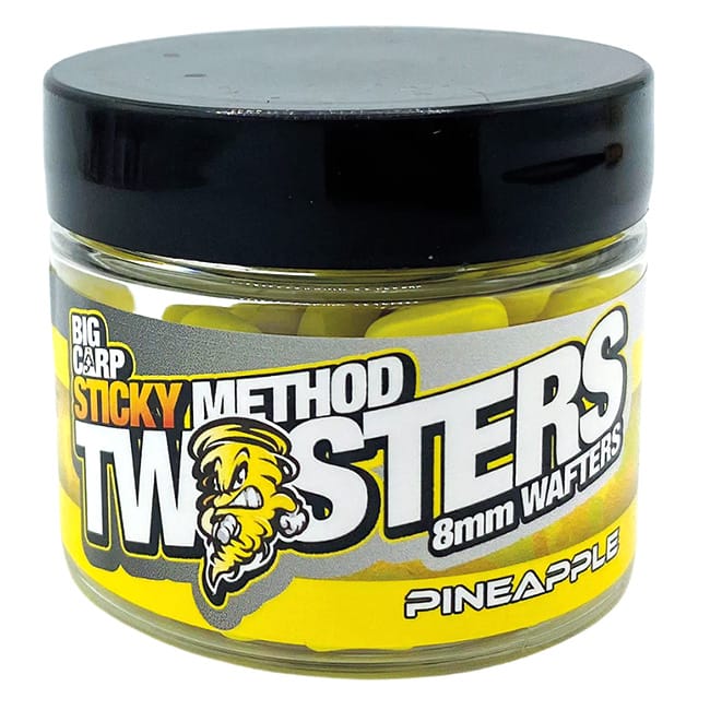 Bait-Tech Sticky Method Twisters 8mm Wafters Pineapple