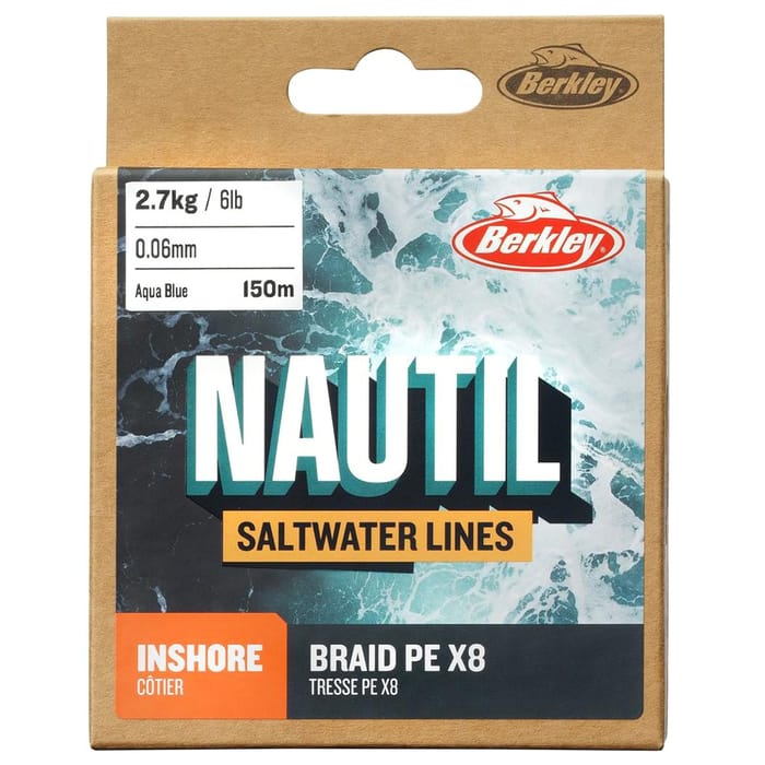 Berkley Nautil Aqua Blue X80 Braid 300m 2