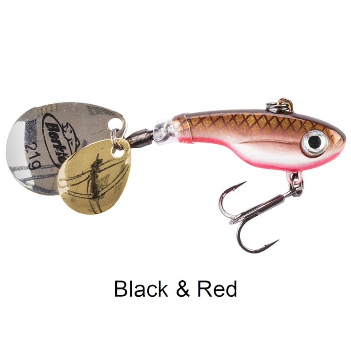 Berkley Pulse Spintail Lure 9g Black & Red