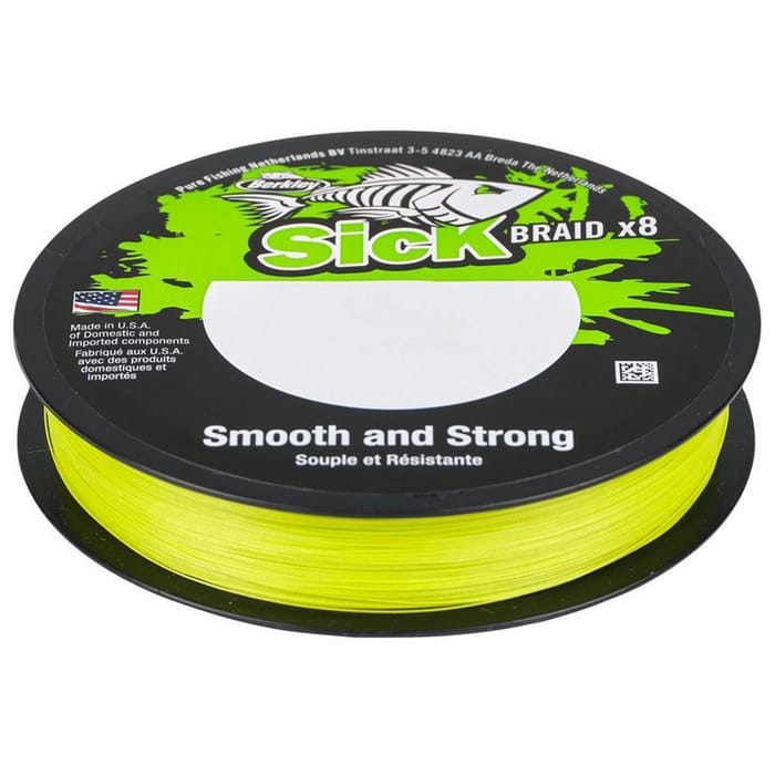 Berkley Sick Hi-Vis Yellow Braid 150m 5