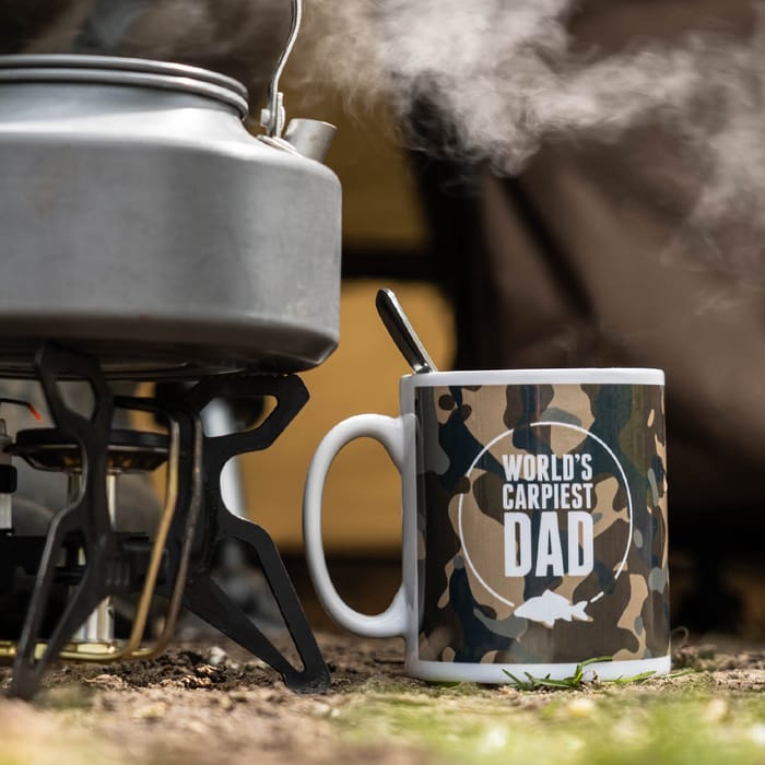 Angling Direct Worlds Carpiest Dad Fishing Mug In Use 2