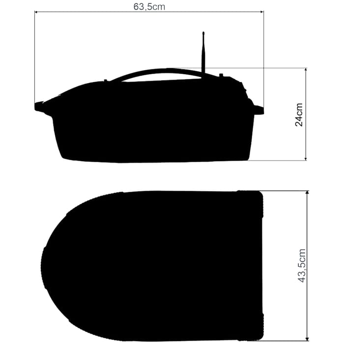 Carp Royal Imperator 6.0 Bait Boat Dimensions
