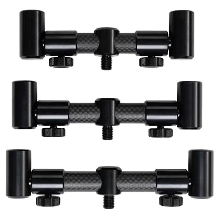 Century Carbon Stealth Chunky Adjustable 2 Rod Fishing Buzz Bars 3