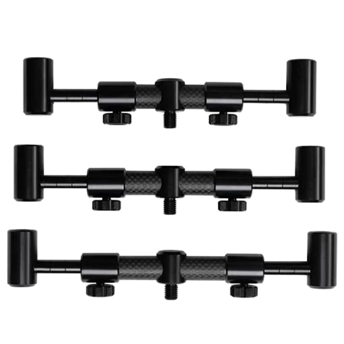 Century Carbon Stealth Chunky Adjustable 2 Rod Fishing Buzz Bars 4