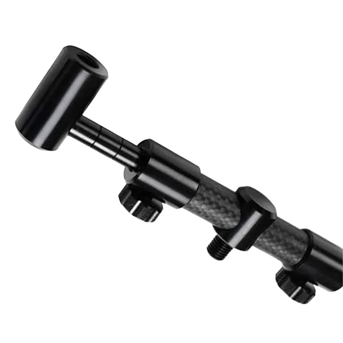 Century Carbon Stealth Chunky Adjustable 2 Rod Fishing Buzz Bars Close Up 1