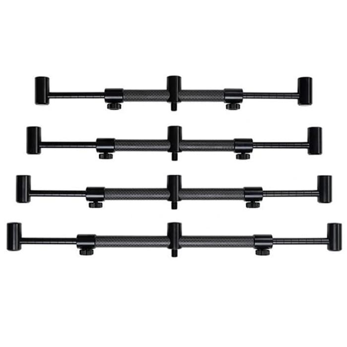 Century Carbon Stealth Chunky Adjustable 3 Rod Fishing Buzz Bars 3