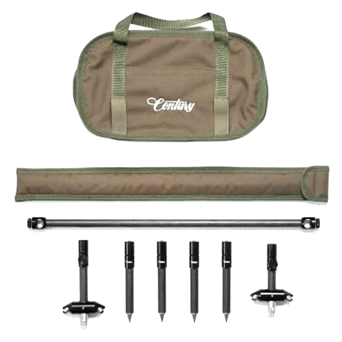 Century Close Quarter Carbon Compact Fishing Rod Pod Kit