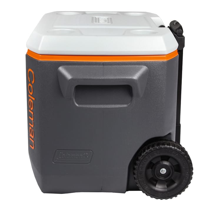 Coleman 50Qt Xtreme Wheeled Tricolour Cooler Side