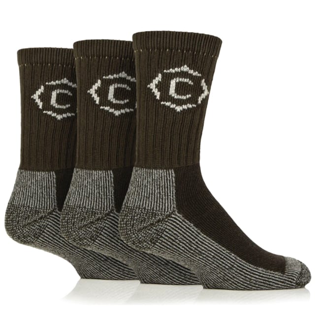 Country Pursuit Gritstone Hiker Socks Green - 3 Pack