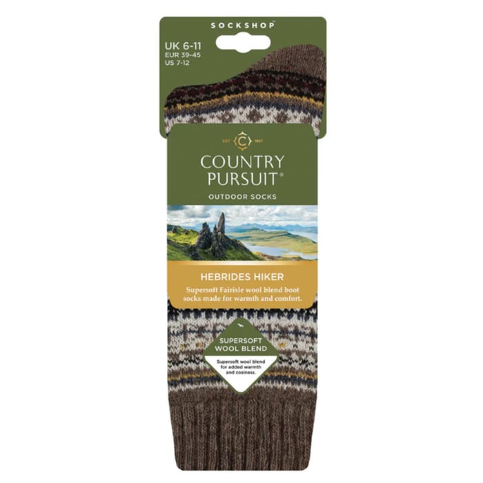 Country Pursuits Hebrides Hiker Socks - Grey