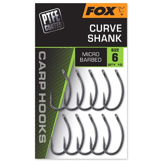 Fox Curve Shank Carp Hook - Micro Barbed