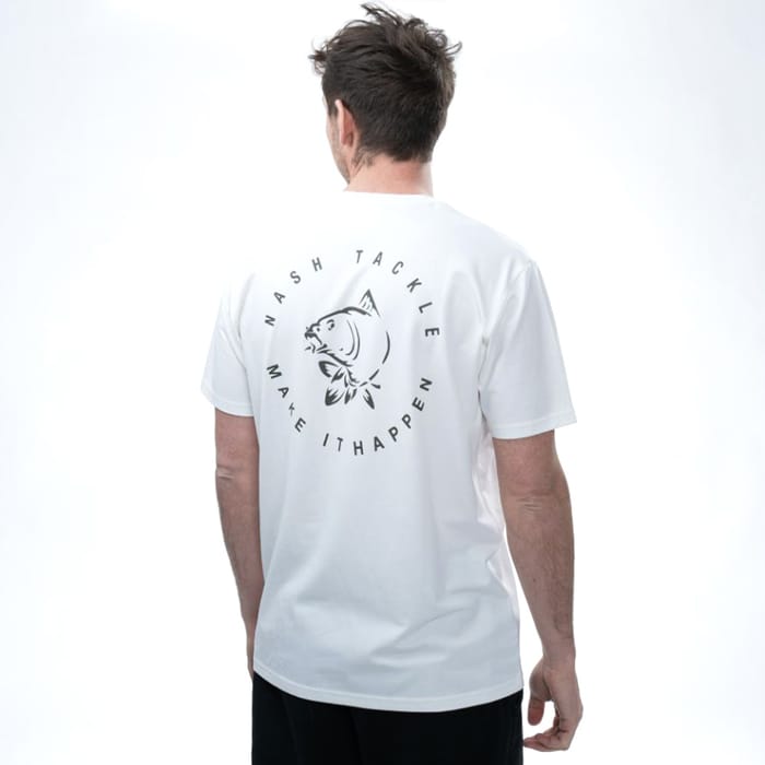 Nash Make It Happen Carp Logo T-Shirt - Ecru