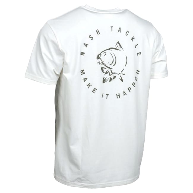Nash Make It Happen Carp Logo T-Shirt - Ecru