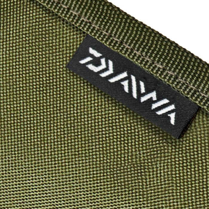 Daiwa Black Widow Extension Fishing Rod Sleeve Close Up Branding