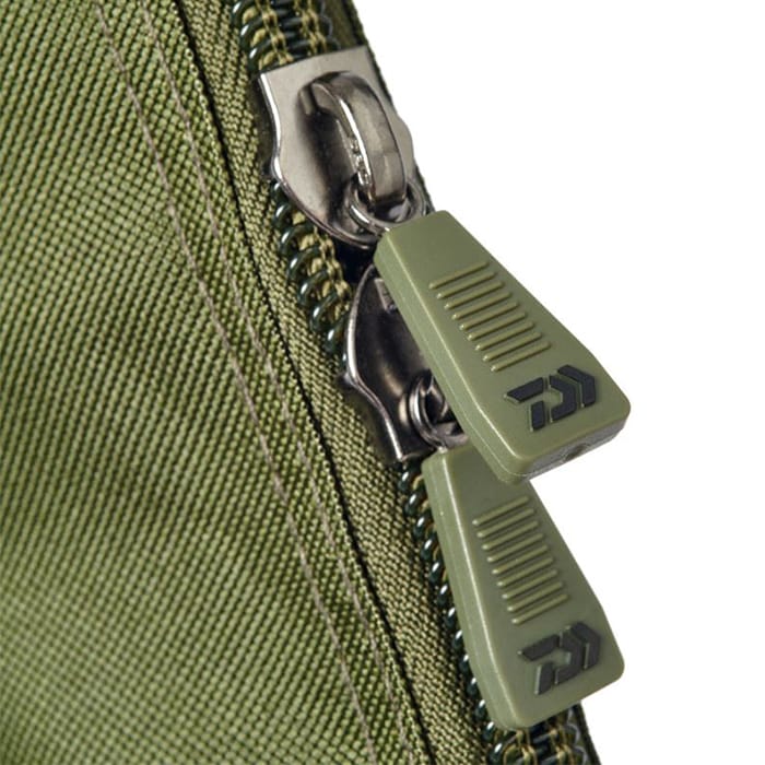 Daiwa Black Widow Extension Fishing Rod Sleeve Close Up Zips