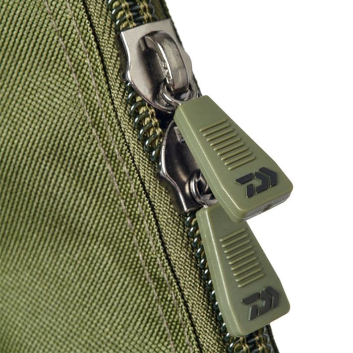 Daiwa Black Widow Fishing Rod Sleeve Close Up Zips