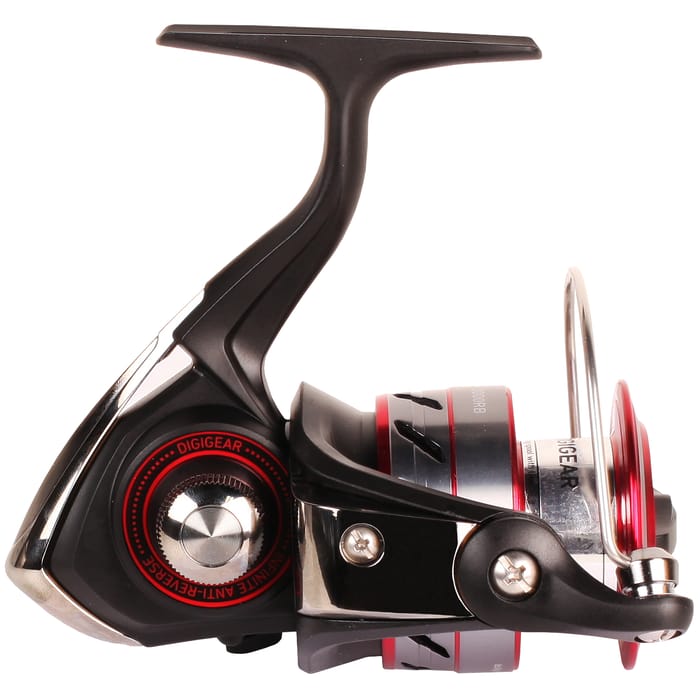 Daiwa Crossfire Red Black Reel Side 2