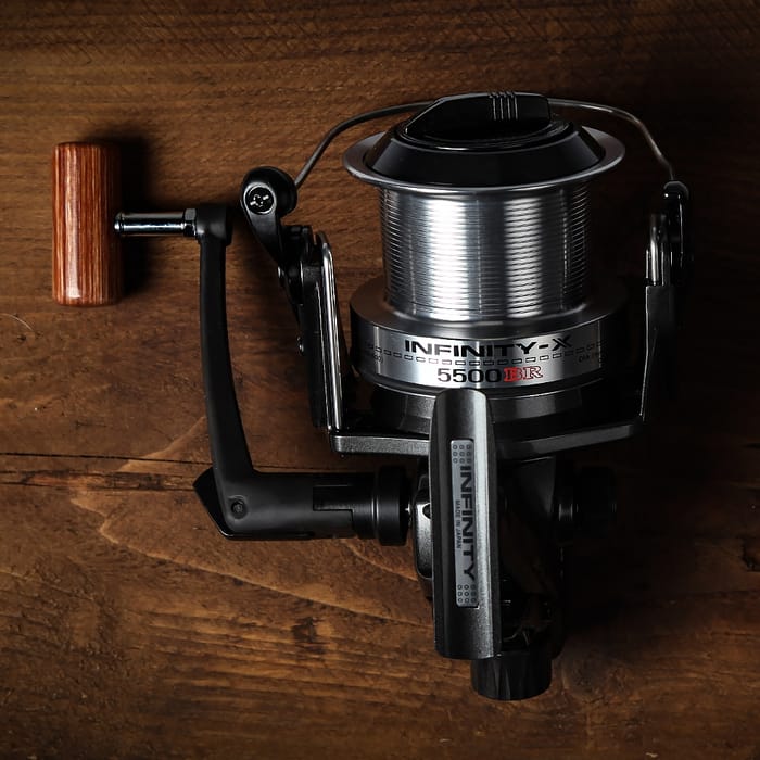 Daiwa Infinity X BR Reel Close Above View