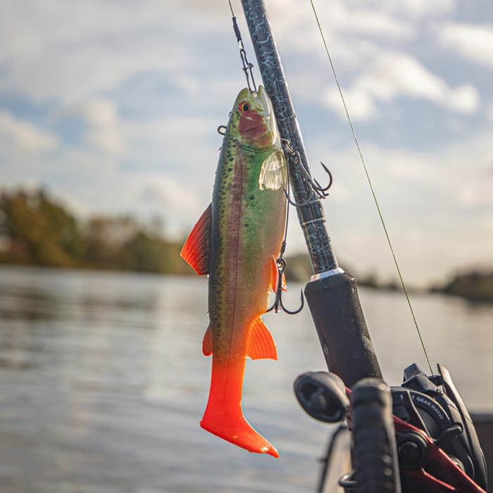 Daiwa prorex trout swimbait 18cm rainbow trout In Use  6