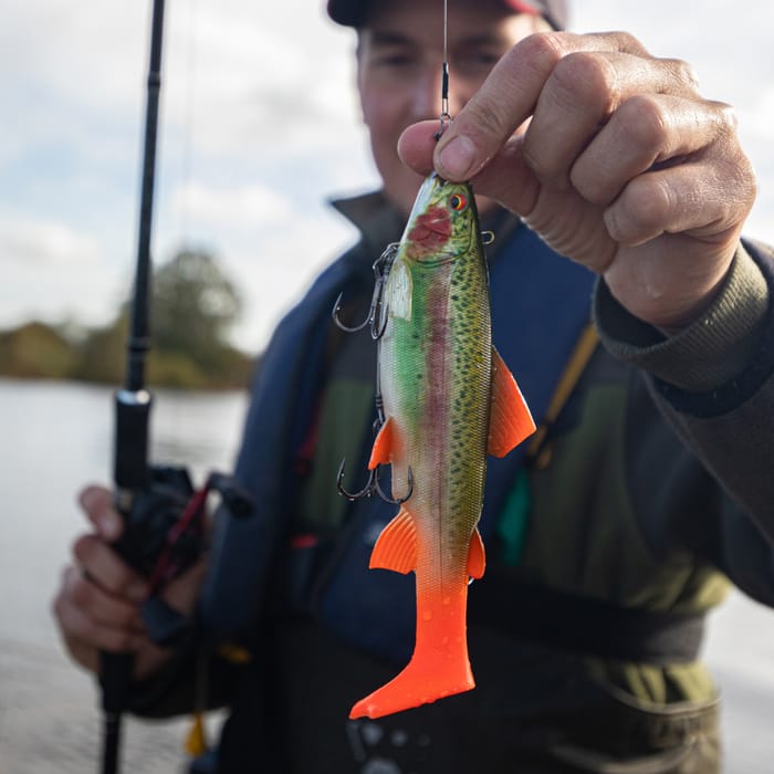 Daiwa prorex trout swimbait 18cm rainbow trout In Use  3