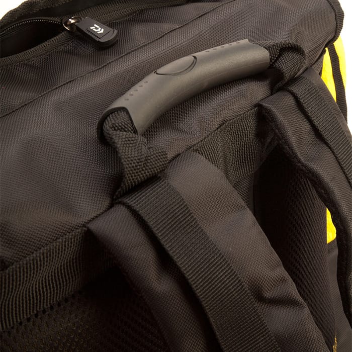 Daiwa Sand Storm Fishing Rucksack Close Up Padded Straps