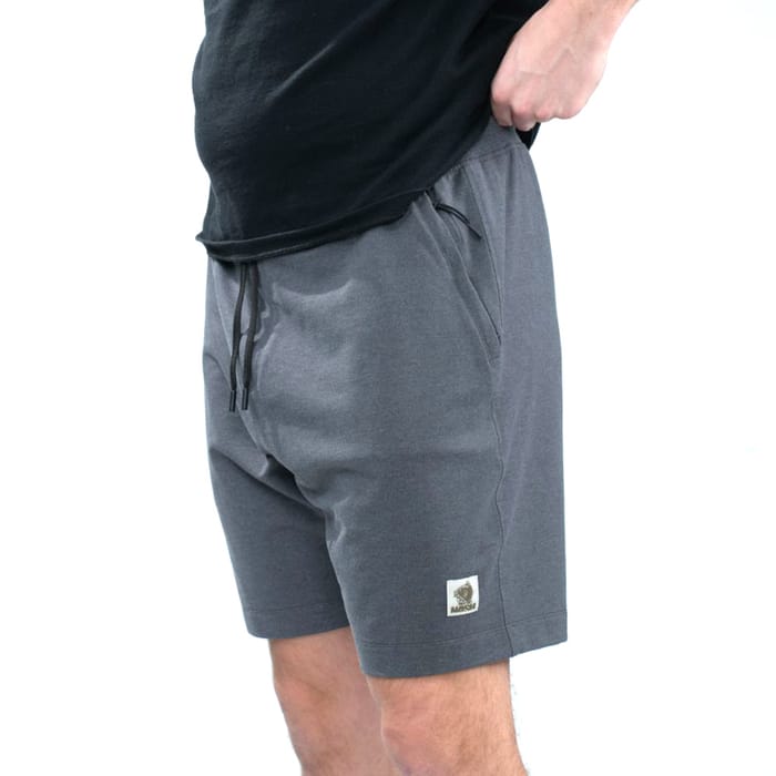 Nash Make It Happen Badge Shorts - Grey Marl