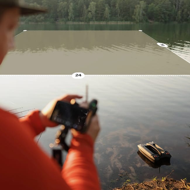 Deeper QUEST Bait Boat In Use 8